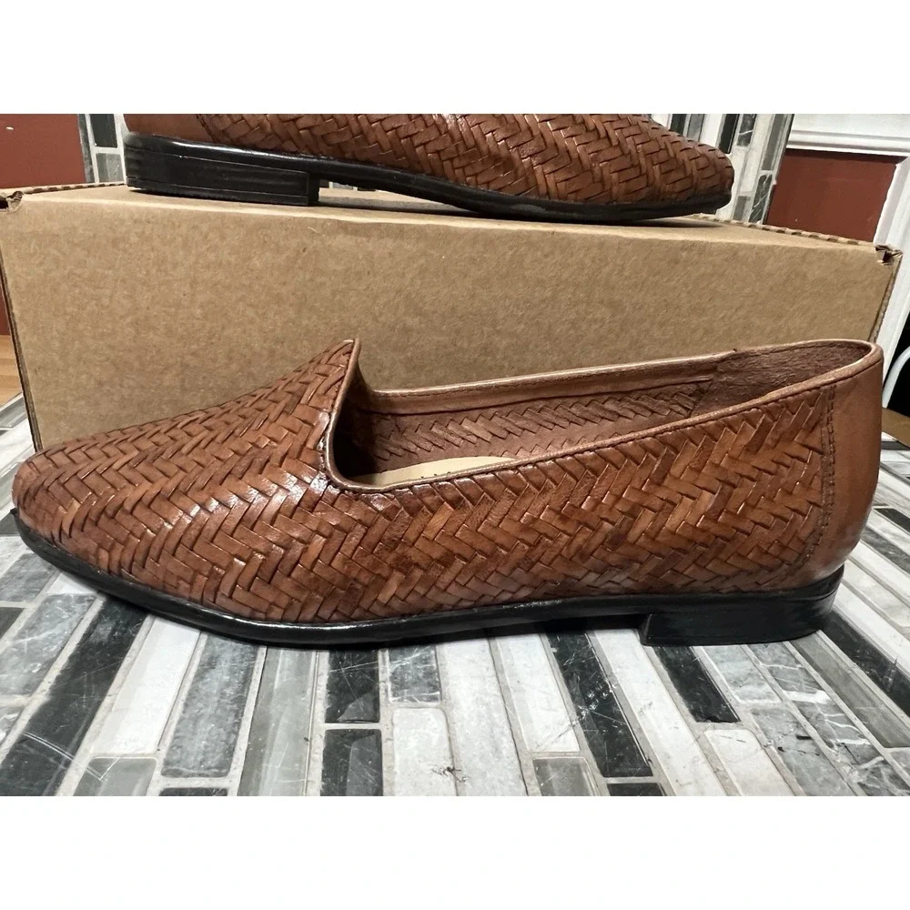 Trotters Liz III Brown Leather Dress Shoes Men Size 9W